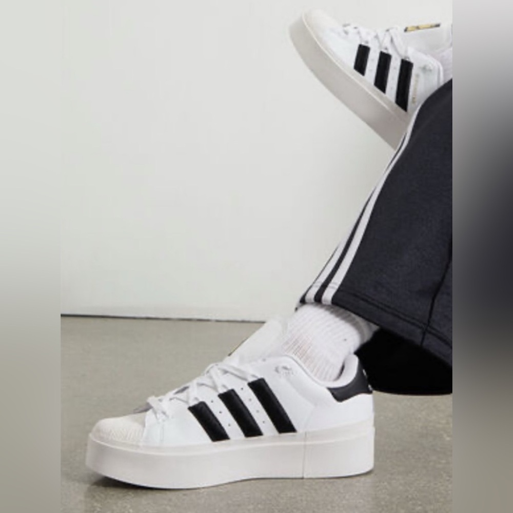 ADIDAS SUPERSTAR BONEGA
SHOES WHITE BLACK SIZE 9 Women